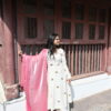 White Lotus Set (Kurti + Plazo + Dupatta)